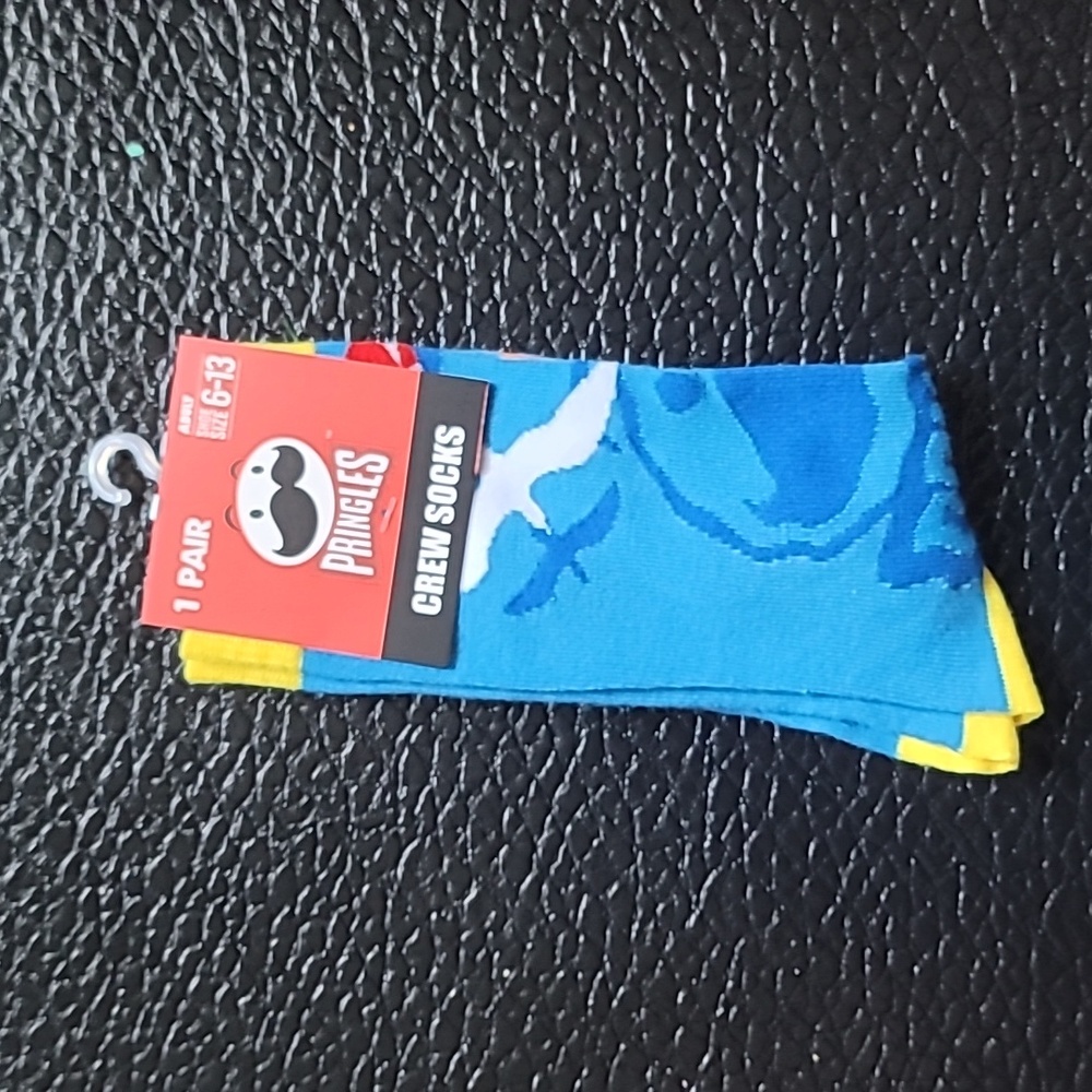 Pringles Vibrant Blue and Yellow Casual Socks
